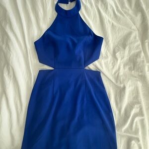 NBD Royal Blue Backless Dress